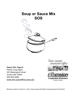 Soup or Sauce Mix SOS