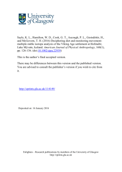 Sayle, K. L., Hamilton, W. D., Cook, G. T., Ascough, P. L.