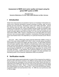 Assessment of MISR wind vector quality and impact