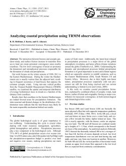 Analyzing coastal precipitation using TRMM observations