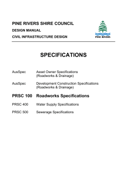 specifications - Moreton Bay Regional Council