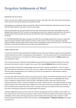 Forgotten Settlements of Mull