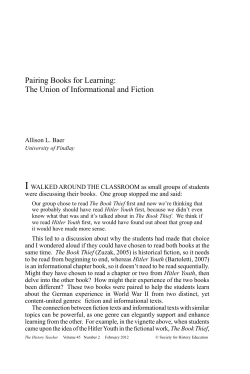 Pairing Books for Learning - Society for History Education