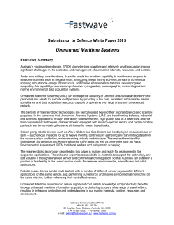 Unmanned Maritime Systems