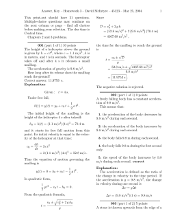 Answer, Key &ndash; Homework 3 &ndash; David McIntyre &ndash; 45123 &ndash; Mar 25