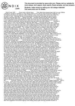 Word Count: 955 Once Upon a Social Issue Fairy tales