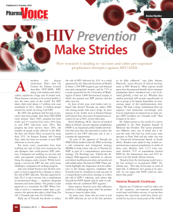 HIV Prevention Make Strides