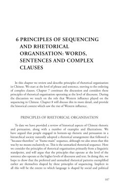 Chinese Rhetoric and Writing: An Introduction for Language Teachers