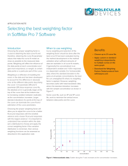 Selecting the Best Weighting Factor in SoftMax Pro 7 Software