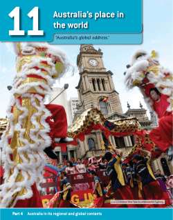 Australia`s place in the world