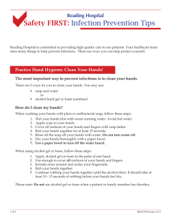 Safety FIRST: Infection Prevention Tips