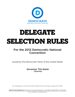 delegate selection rules