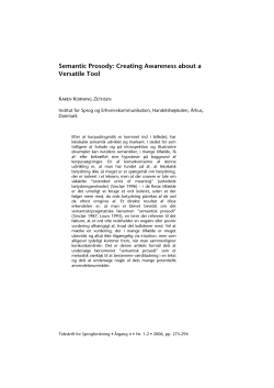 Semantic Prosody - OJS at the State and University Library