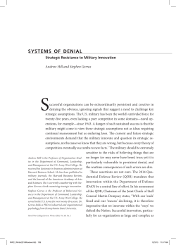 systems of denial - US Naval War College
