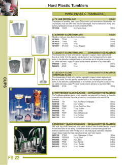 HARD PLASTIC TUMBLERS