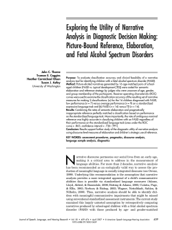 Exploring the Utility of Narrative Analysis in Diagnostic Decision