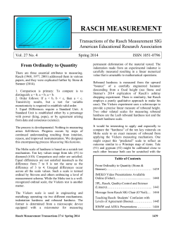 643 KB PDF file - Institute for Objective Measurement