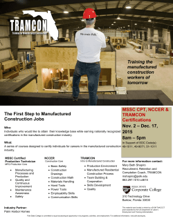 The First Step to Manufactured Construction Jobs