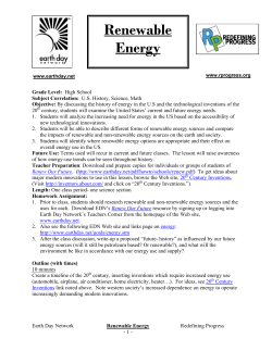 Renewable Energy - Redefining Progress