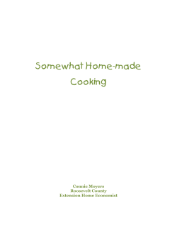 Somewhat Home-made Cooking