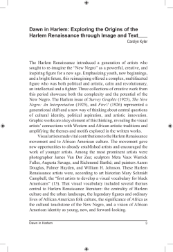 Dawn in Harlem: Exploring the Origins of the Harlem