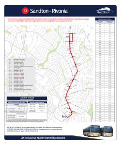 Bus Route Map Rivonia S3