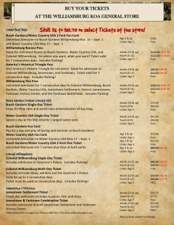 SAVE $2 to $10.70 on select Tickets at the store!