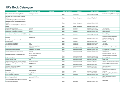 4 Rs Room Library Book Catalogue PDF