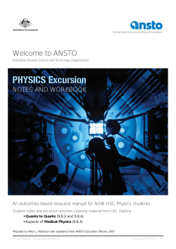 Physics - Excursion to ANSTO