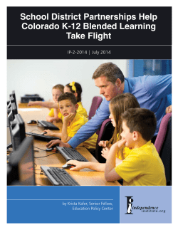School District Partnerships Help Colorado K