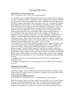 Carrying My Cross by His Grace Bishop Serapion