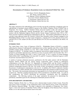 Determination of Preliminary Remediation Goals at an Industrial