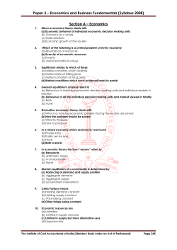 Syllabus 2008 - Institute of Cost Accountants of India