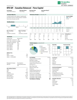 DFS GIF &ndash; Canadian Balanced &ndash; Fiera Capital