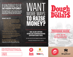 Dough For Dollars - Wisconsin Hospitality Group
