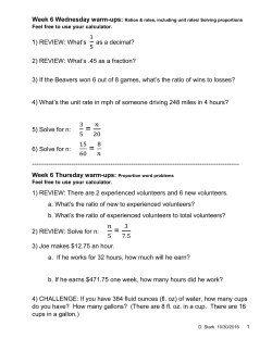 1) REVIEW: What`s 1 5 as a decimal? 2) REVIEW: What`s .45 as a
