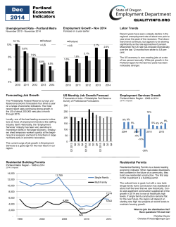 Portland Economic Indicators