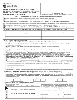 PennDOT Form MV-145V