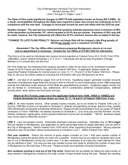 Individual Tax Return &ndash; Line by Line Instructions