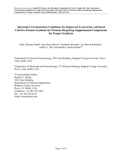 Article - BUNDY LAB