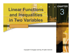 Unit 3-1 The Rectangular Coordinate System