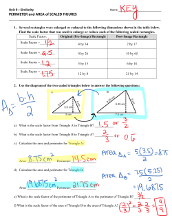 PERIMETER and AREA of SCALED FIGURES
