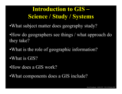 Introduction to GIS