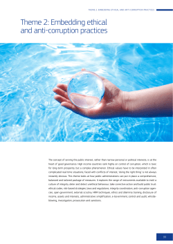 Theme 2: Embedding ethical and anti