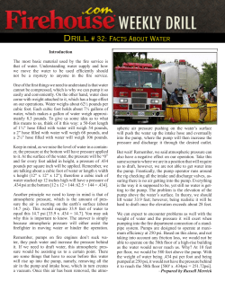 Drill # 32: Facts About Water