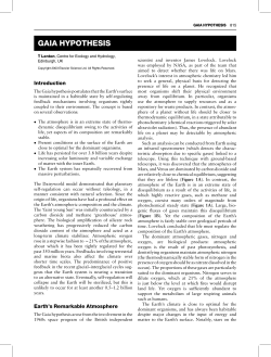 gaia hypothesis - Semantic Scholar