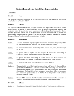 Student Pennsylvania State Education Association