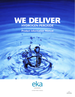 Eka Hydrogen Peroxide - Safety Manual