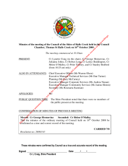Council Minutes 2008.10.16