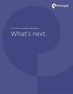 2015 Corporate Social Responsibility Report